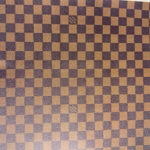 Louis Vuitton  Brown Monogram Vinyl For Crafting Logo Aquare piece 12" X 12"